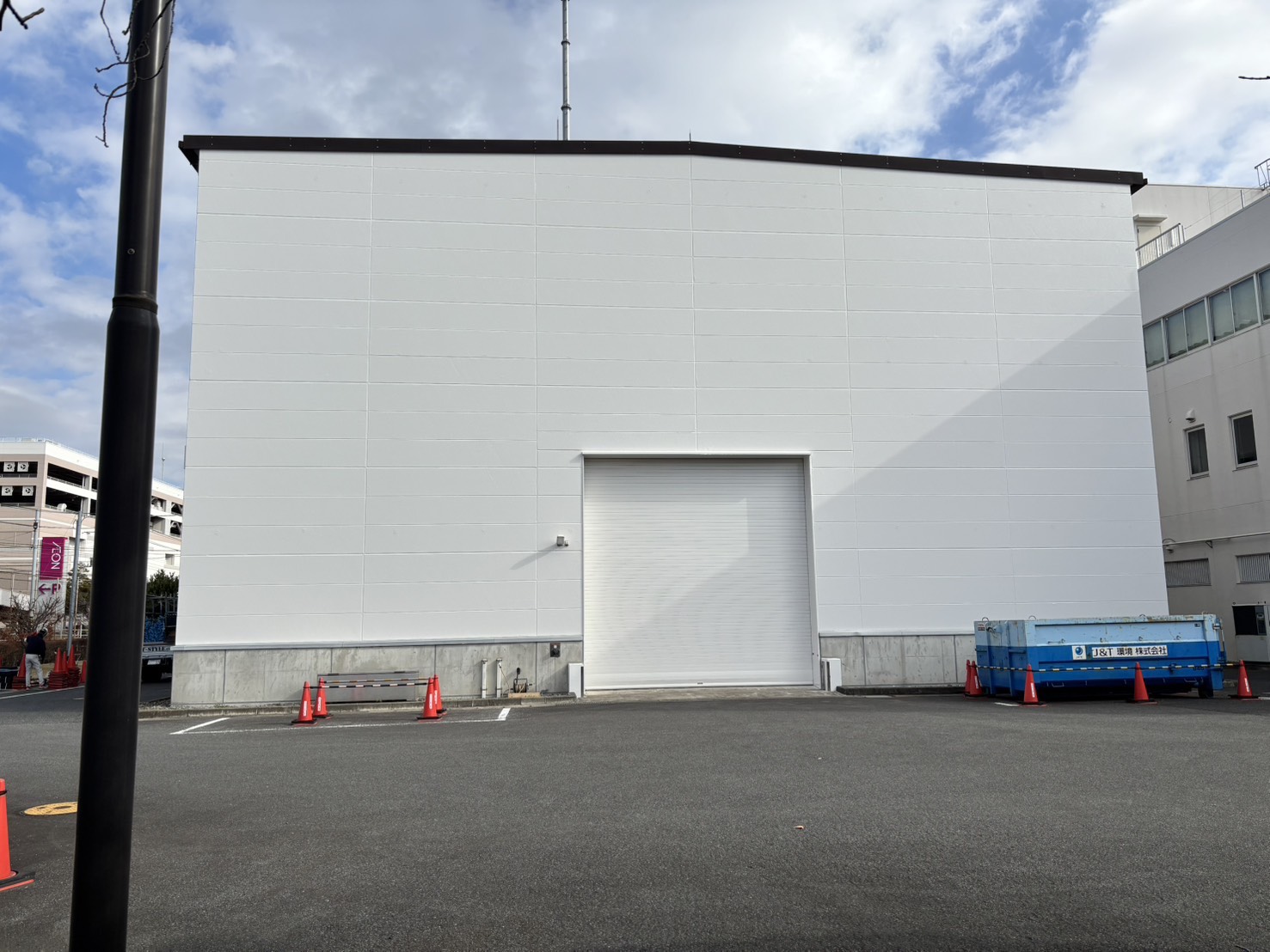 商業施設 仮設足場 解体完了